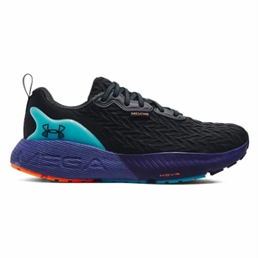 Performance Mode retro running gear Men's Ua Hovr Mega 3 Clone Running Shoe In Black/sonar Blue