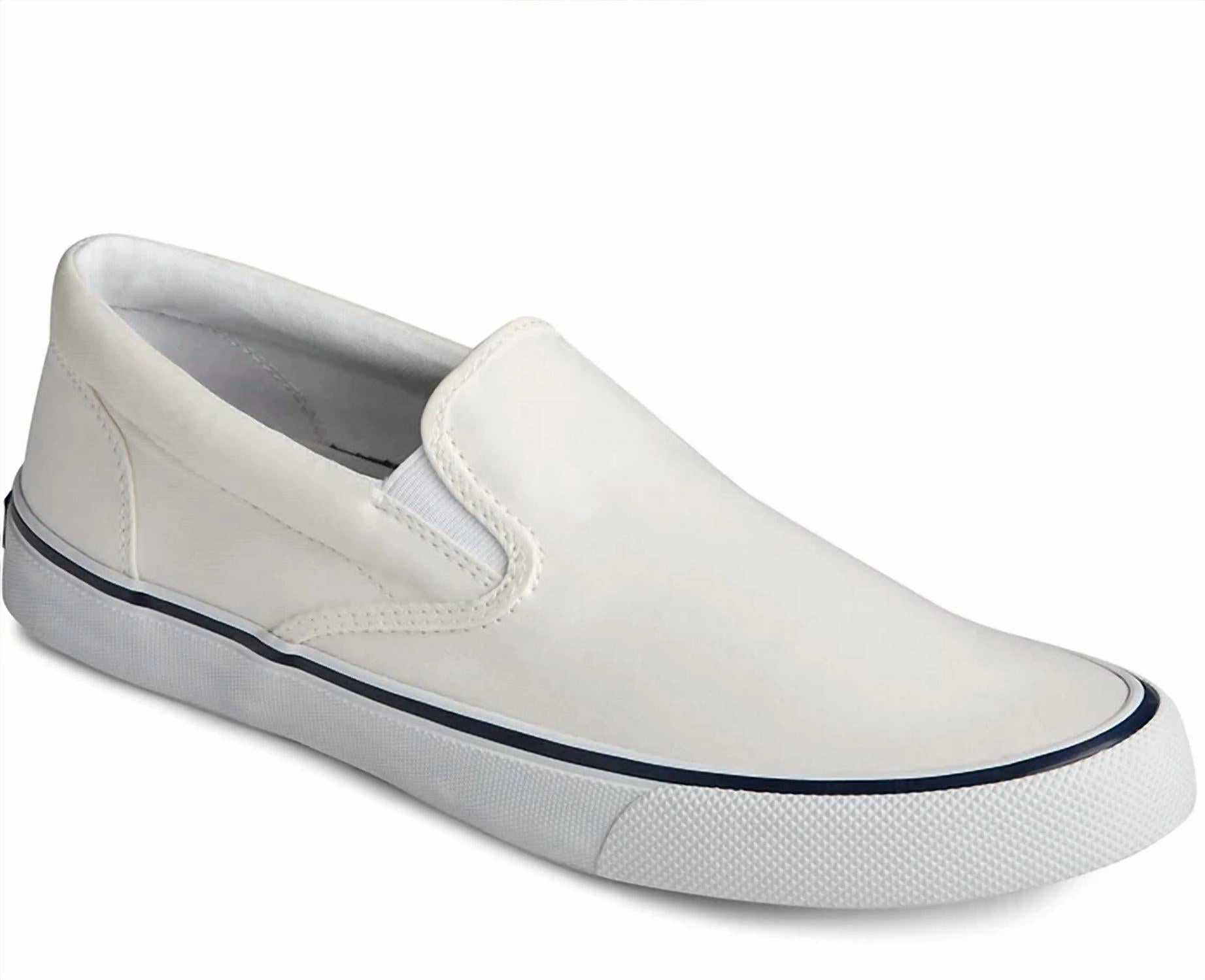 Men Striper Ii Slip On Sneakers In White Shock Absorber