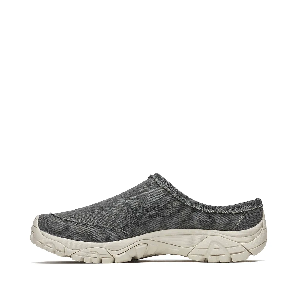 Merrell Men's Moab 2 Slide Canvas 1TRL Clog in Alloy Stroll Shoes Quick Hike