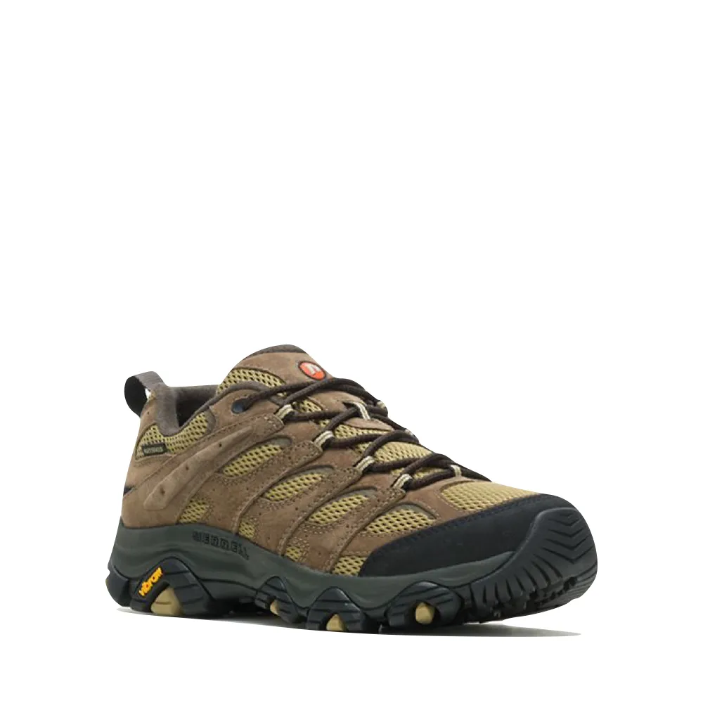 Merrell Men's Moab 3 Waterproof Hiker in Olive/Gum Run Club