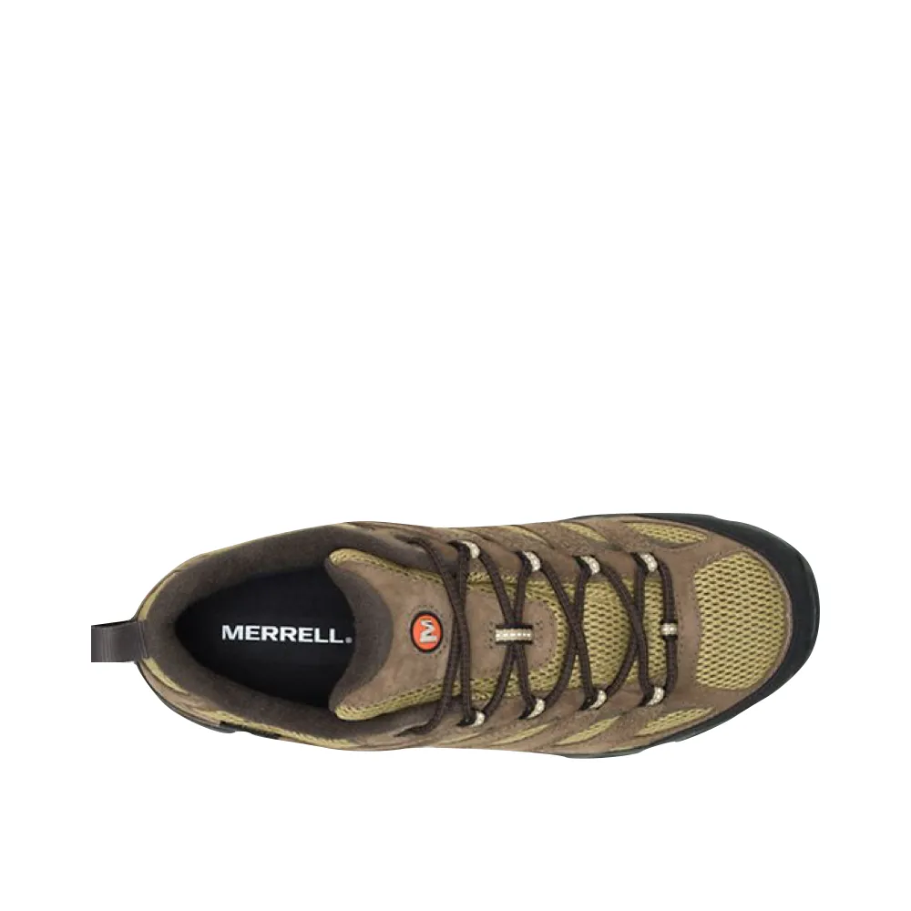 Merrell Men's Moab 3 Waterproof Hiker in Olive/Gum Smooth Lining City Friendly