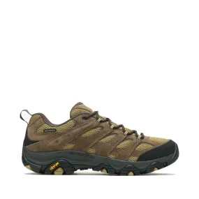 Merrell Men's Moab 3 Waterproof Hiker in Olive/Gum Support Zones