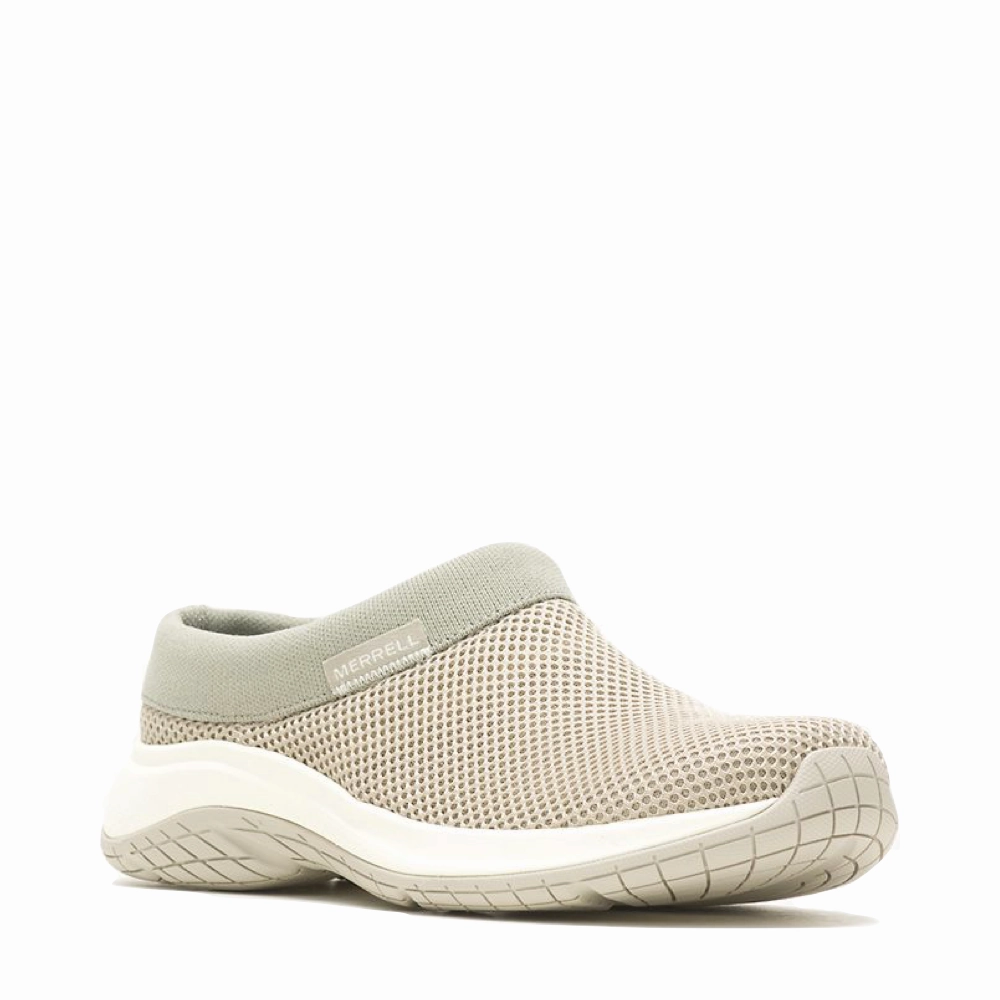 Ice Walk Merrell Women's Encore Breeze 5 Slip On Mesh Clog in Aluminum