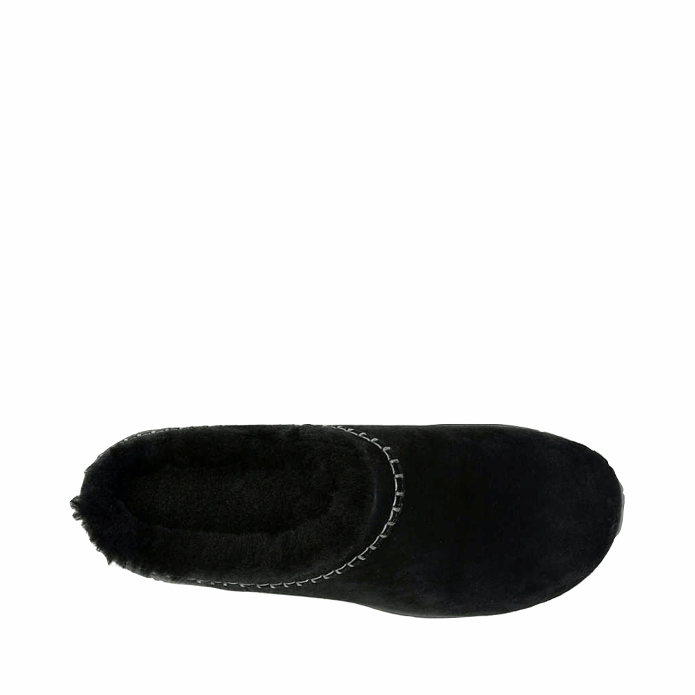 Merrell Women's Encore Ice 5 Waterproof Suede Leather Clog in Black Film Shoot