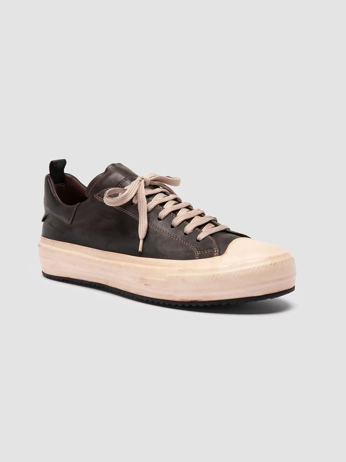 Easy on MES DD 001 - Dark Brown Leather Sneakers