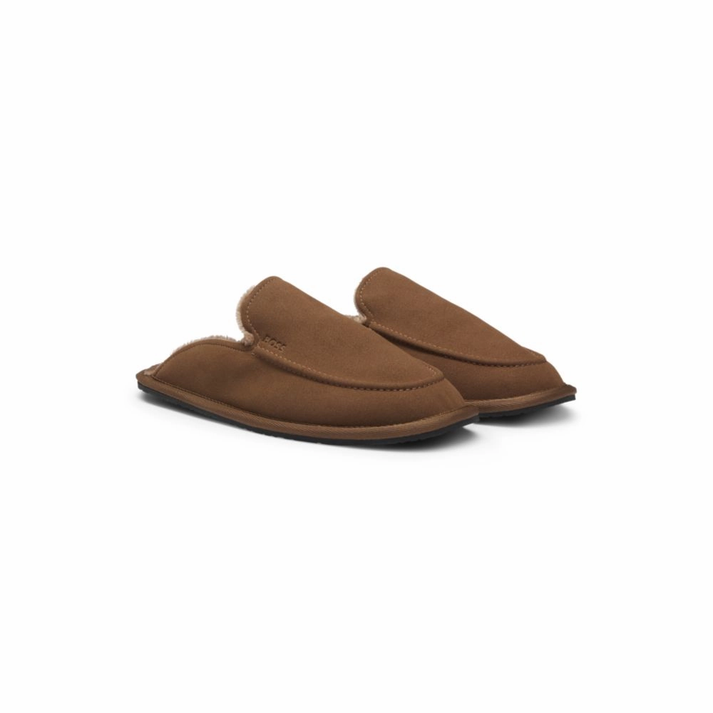 adult style Microfibre slippers with rubber sole