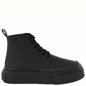 MM6 Oversized Sole High-Top Leather Sneakers long - lasting shoes