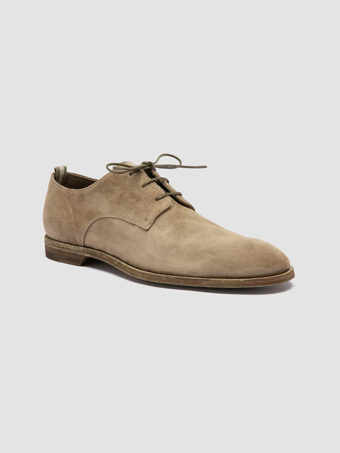 SOUND 002 - Taupe Suede Derby Shoes Top Fit Long Life