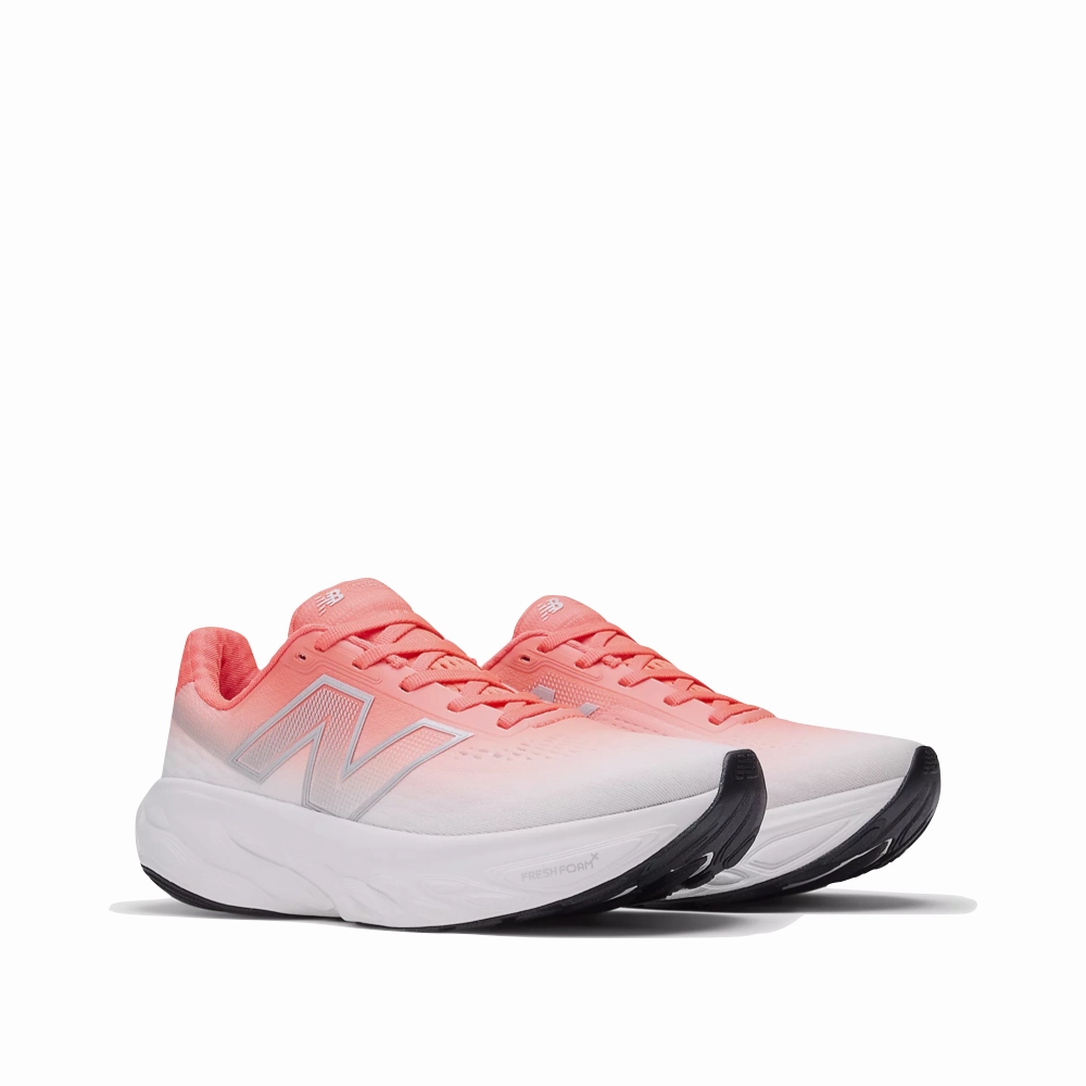 Smart Footwear Memory   foam New Balance Women's Fresh Foam X 1080v14 Sneaker in Urgent Red with Silver Metallic and Light Silver Metallic