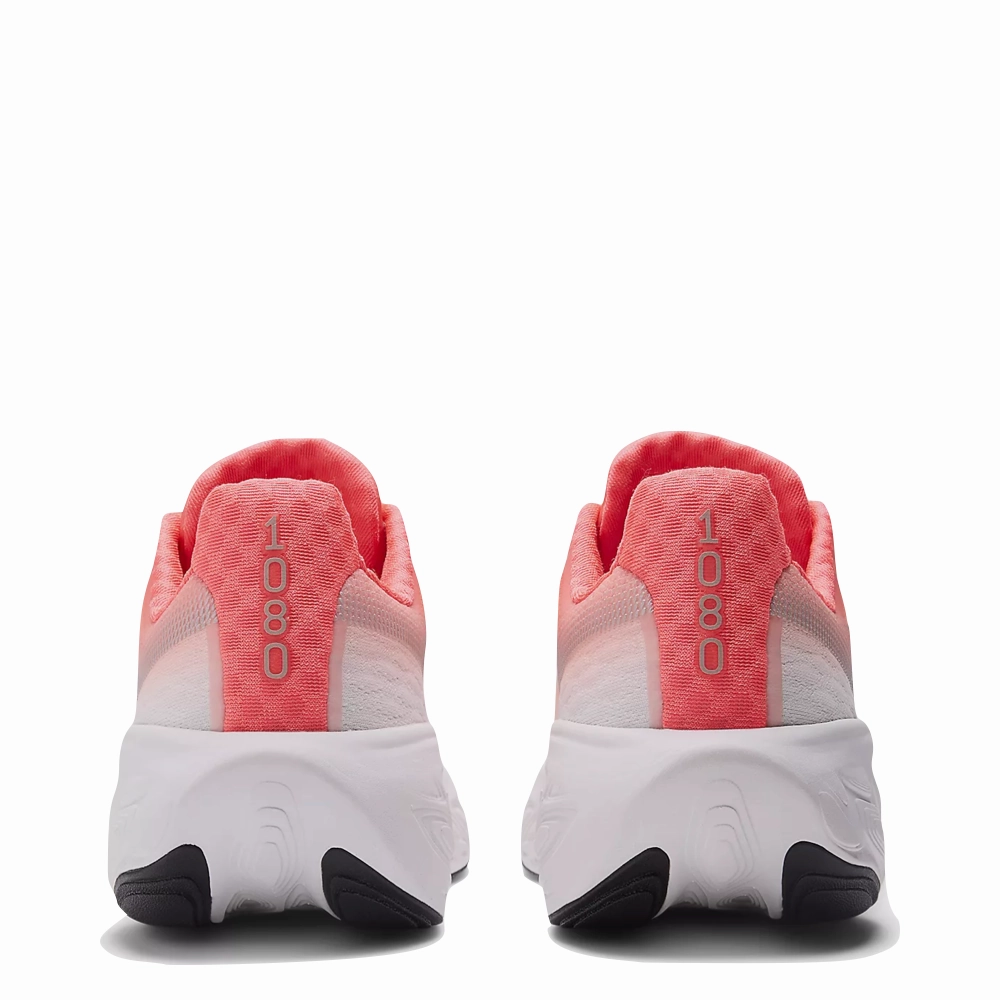 New Balance Women's Fresh Foam X 1080v14 Sneaker in Urgent Red with Silver Metallic and Light Silver Metallic Smooth Wear Running Light