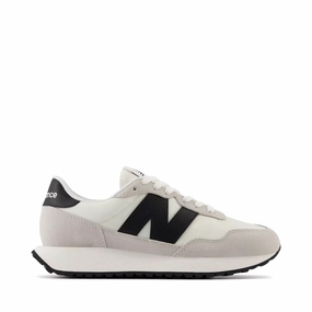 River Trek All Fit New Balance Women's 237 Sneaker in Sea Salt with Black