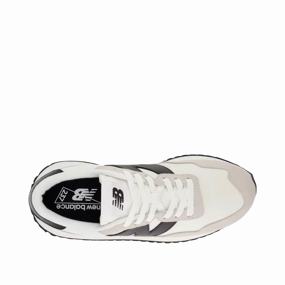 Smooth Fit Active Days New Balance Women's 237 Sneaker in Sea Salt with Black