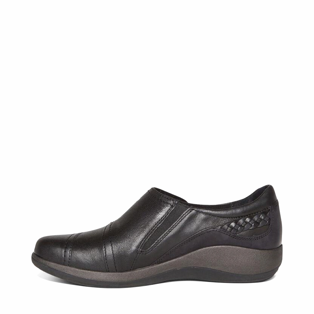 Quick Office Orthopedic Support Aetrex Women's Karina Slip On in Black