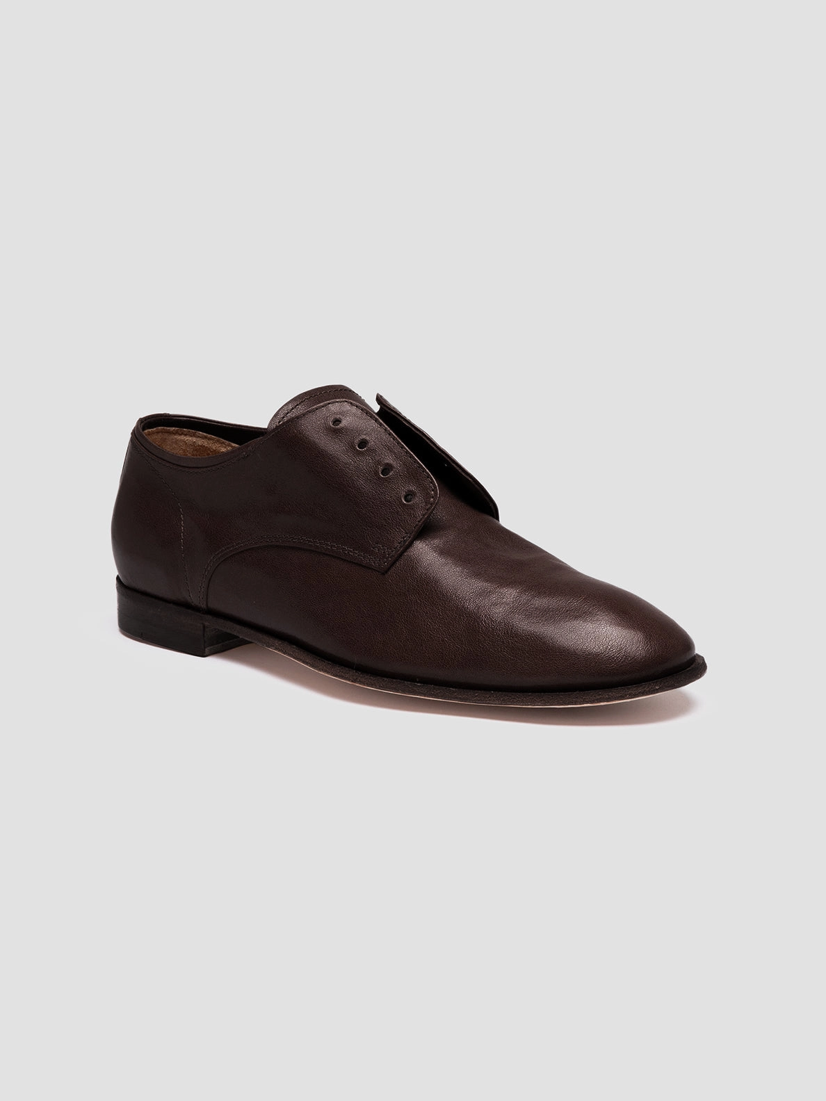 Forever Sharp SOLITUDE 104 - Dark Brown Leather Derby Shoes
