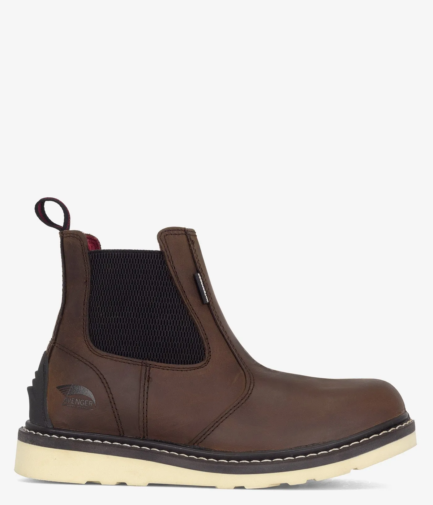 Low Maintenance Anti-slip Avenger 6" Chelsea Wedge Waterproof PR Boot - Men