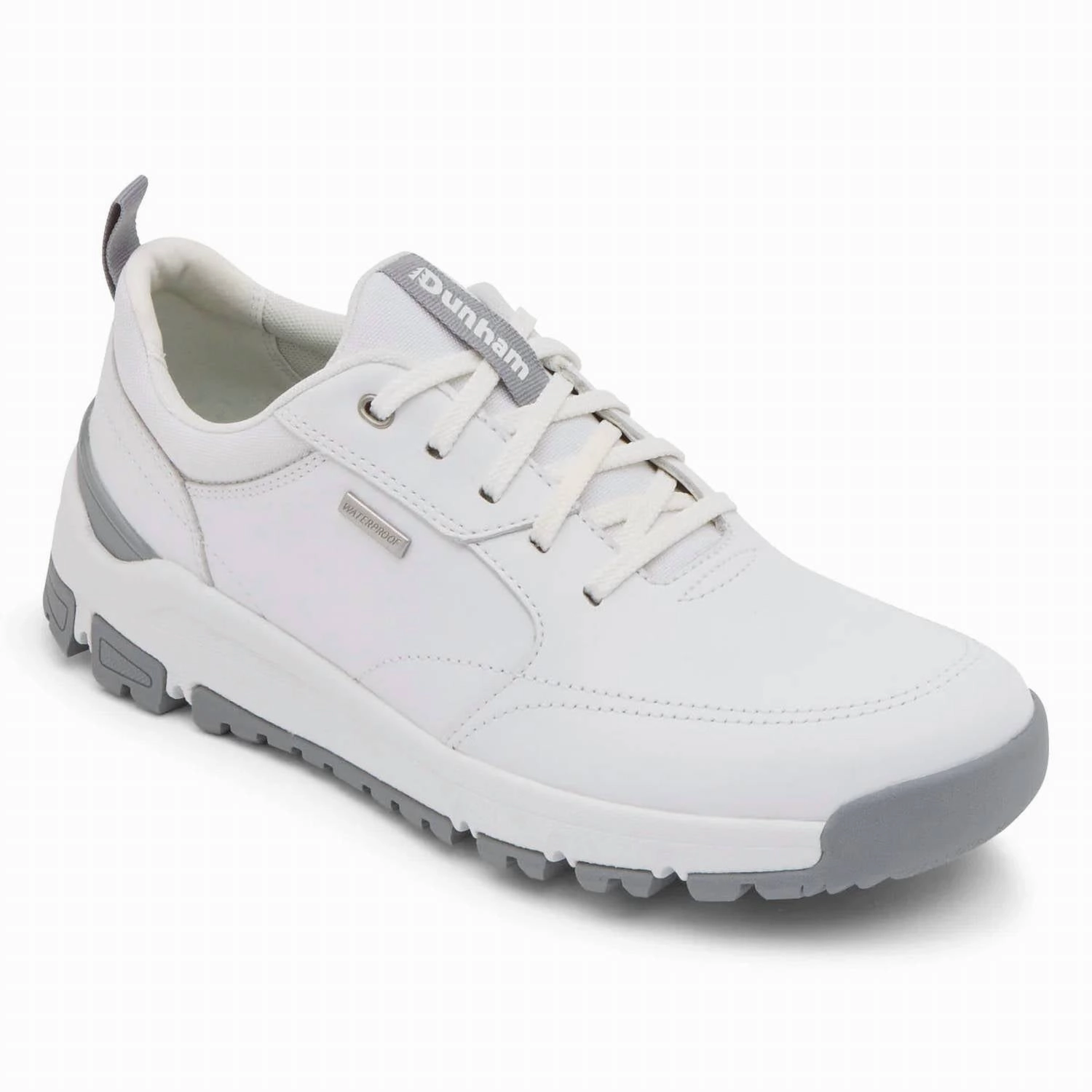 Men's Glastonbury Waterproof Ubal Ii Walking Shoe - 4E/extra Wide Width In White WaterResistantCoating Easy On And Off