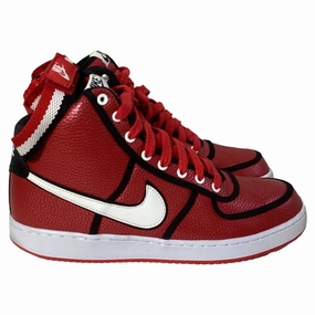 Comfort Fitment Heat - resistant Nike Vandal High DS Sneakers in Red Leather