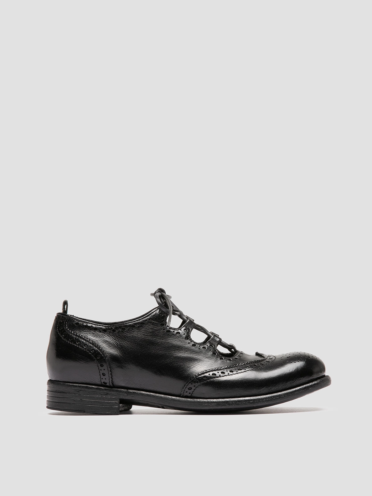 Safety Hold Luxury Wedding CALIXTE 079 - Black Leather Oxford Shoes