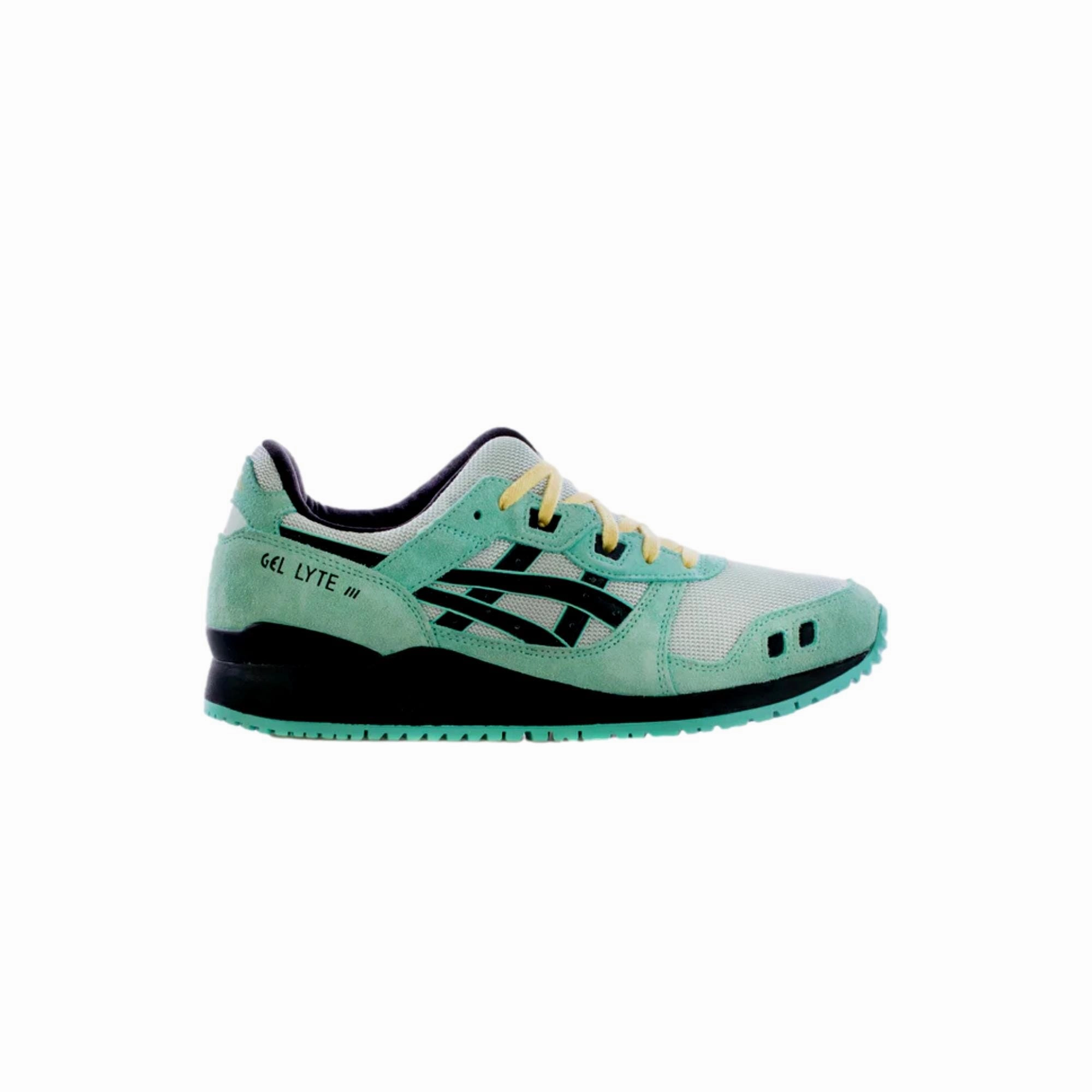 Advanced runner shock - absorbing foam shoe element Asics Gel - Lyte III OG Pure Aqua / Black  1201A482-300 Men's