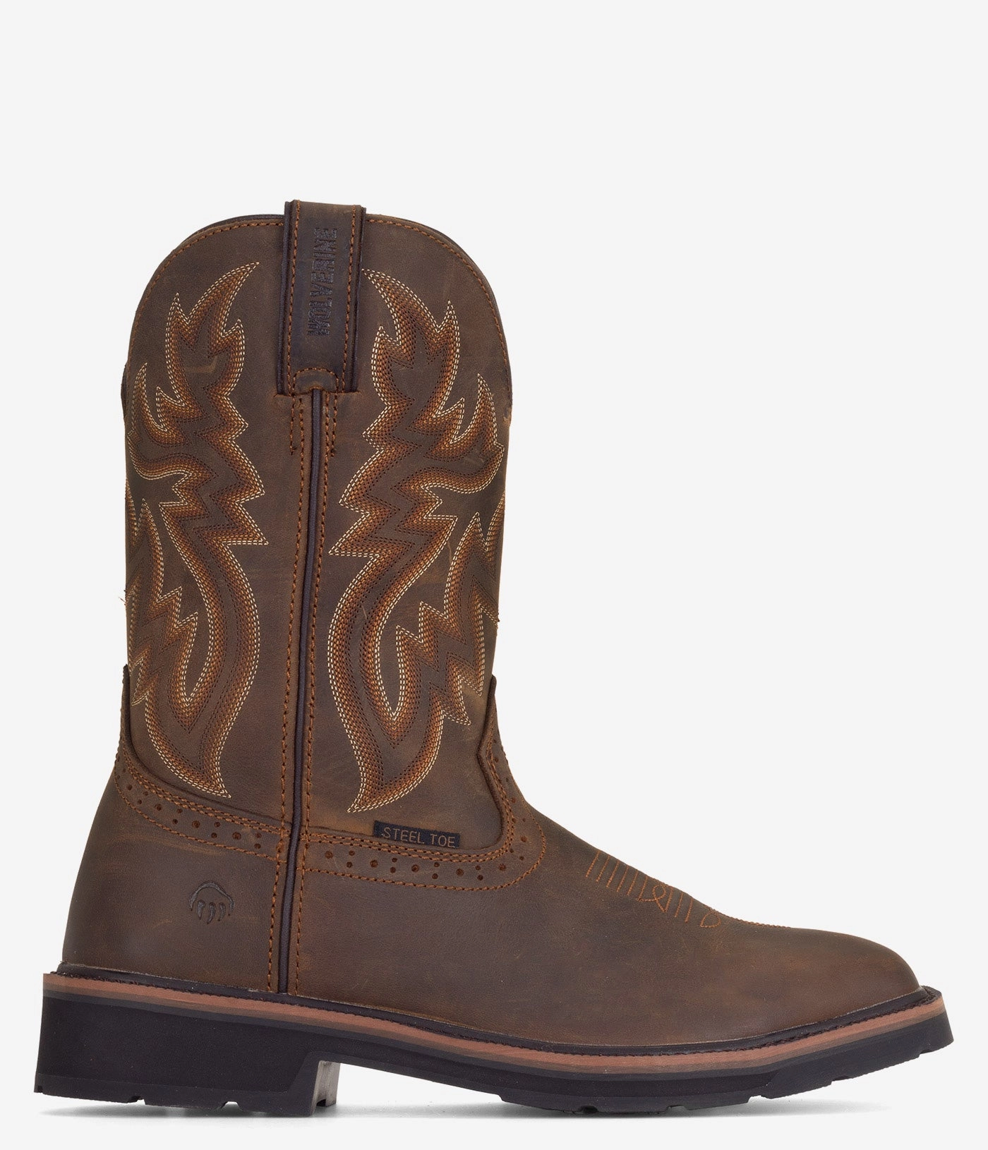 Fashion Focused Durable Stitching Wolverine Rancher Square Toe Safety Toe Wellington Boot - Men