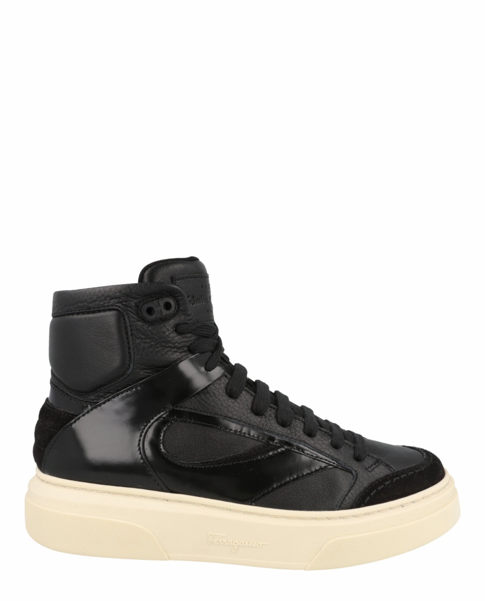 Suede Heat resistant Cassio Leather High-Top Sneakers