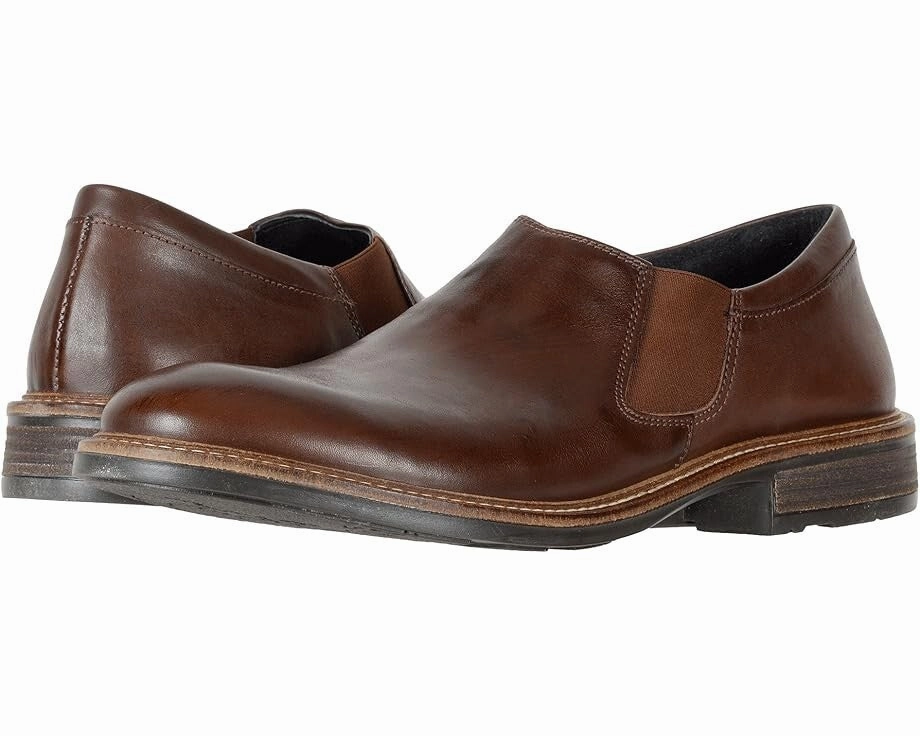 Naot Director 80023-E64 Men's  Brown Leather Slip On Formal Shoes RHS4476 sports jackets patent leather shoes