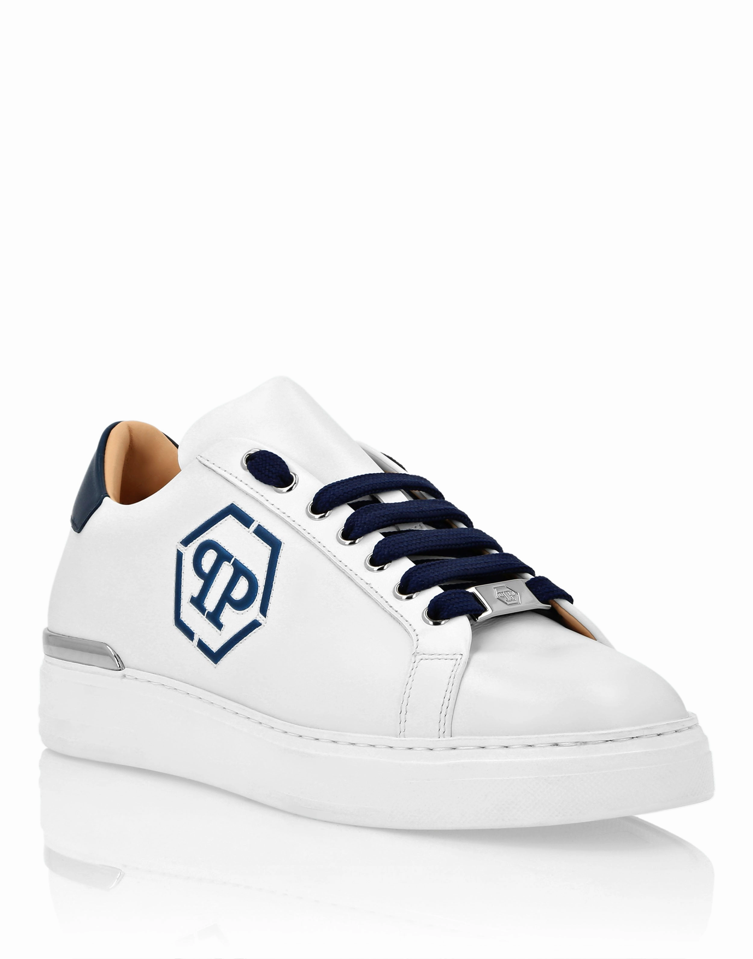 microfiber Nappa Leather Lo-Top Sneakers Hexagon