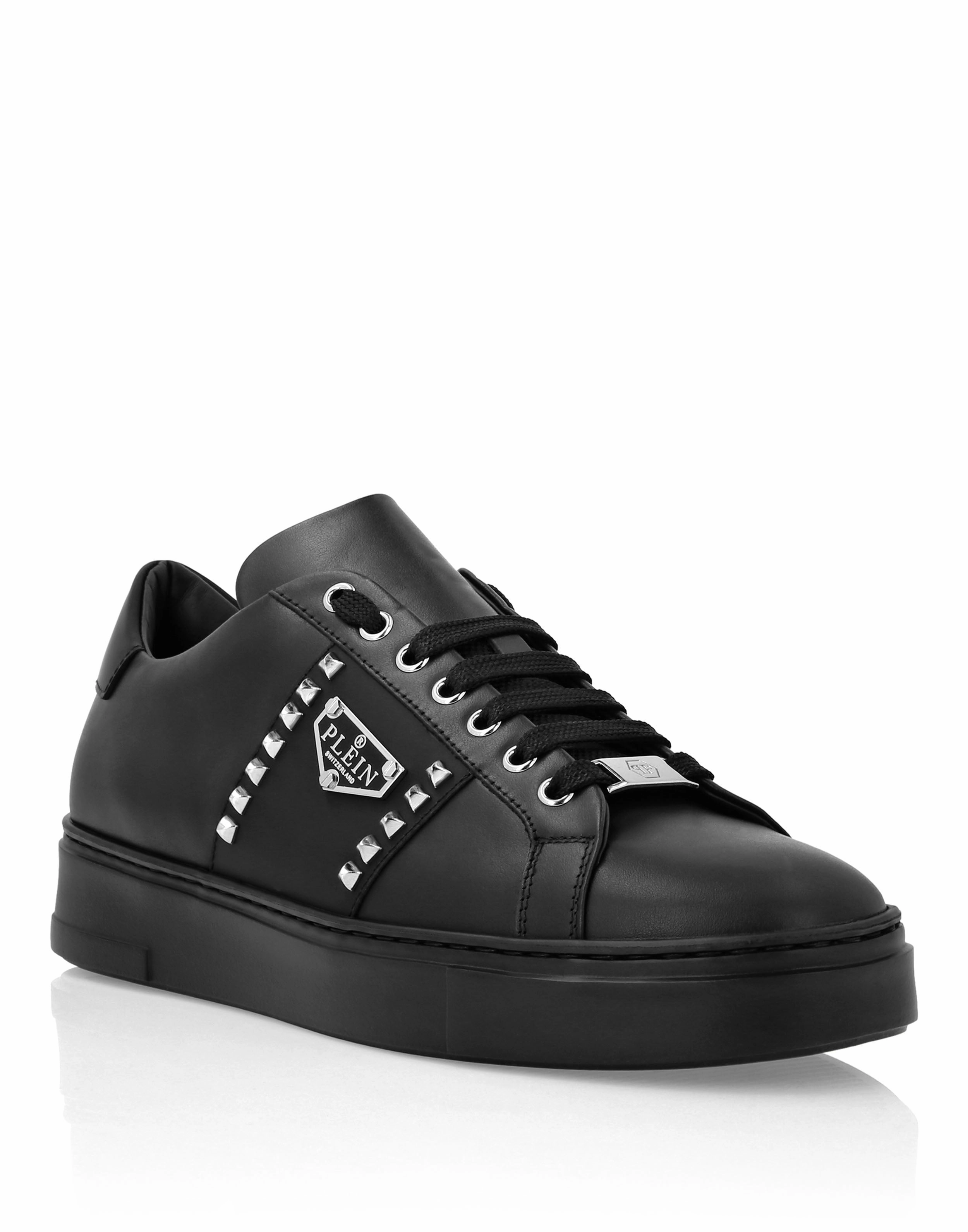 Nappa Leather Lo-Top Sneakers Hexagon court players' shoes