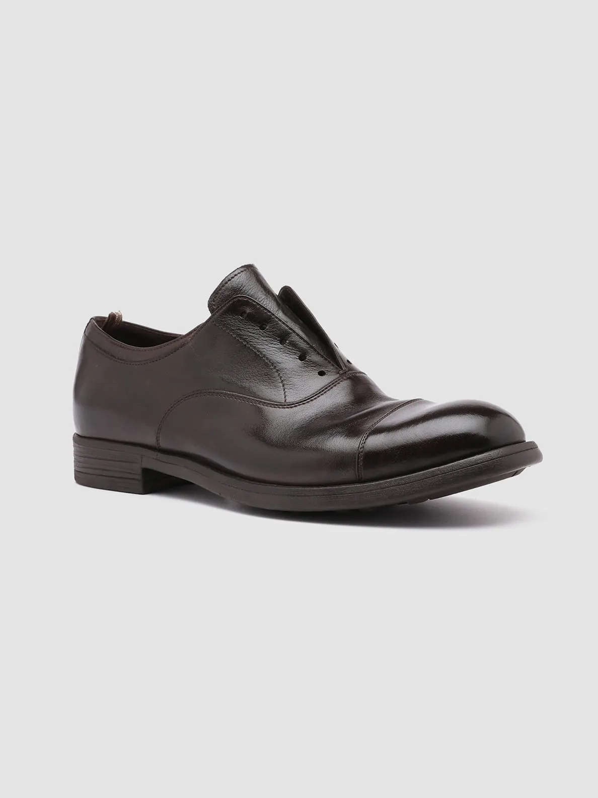 CHRONICLE 003 - Dark Brown Leather Oxford Shoes Meeting Mode