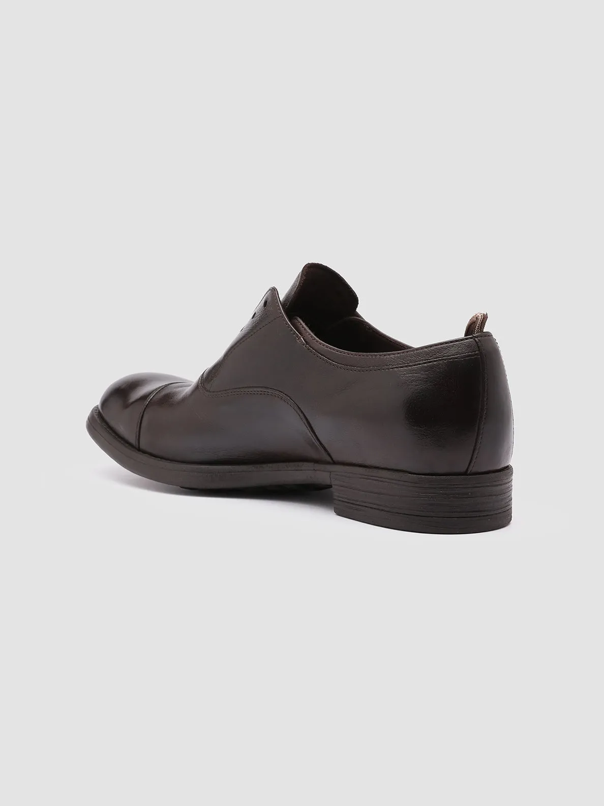 CHRONICLE 003 - Dark Brown Leather Oxford Shoes Sport Shade Height Aid