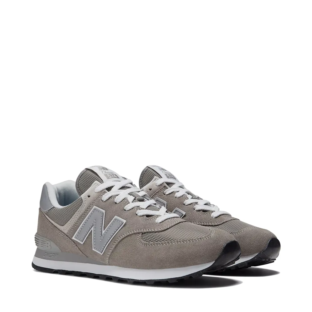 Joy New Balance Men's 574 Sneaker in Grey with White