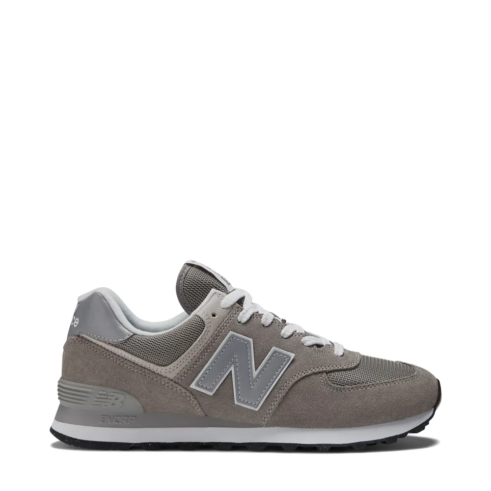 men's running shoes New Balance Men's 574 Sneaker in Grey with White