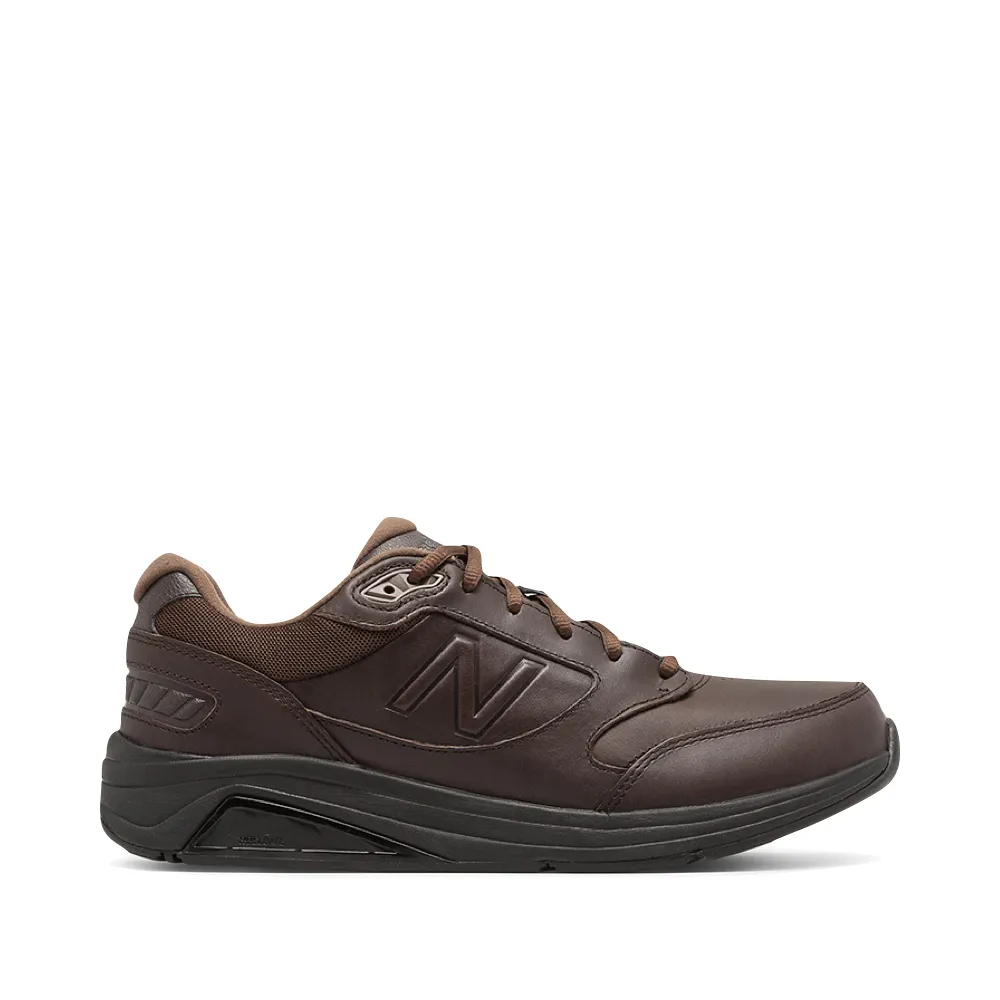 New Balance Men's 928v3 Leather Sneaker in Brown arch - supported running wear
