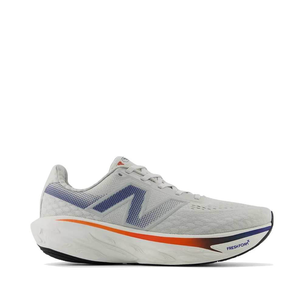 New Balance Men's Fresh Foam X 1080v14 in Grey Matter with Silver Metallic and Inkwell running in a dance studio shoes