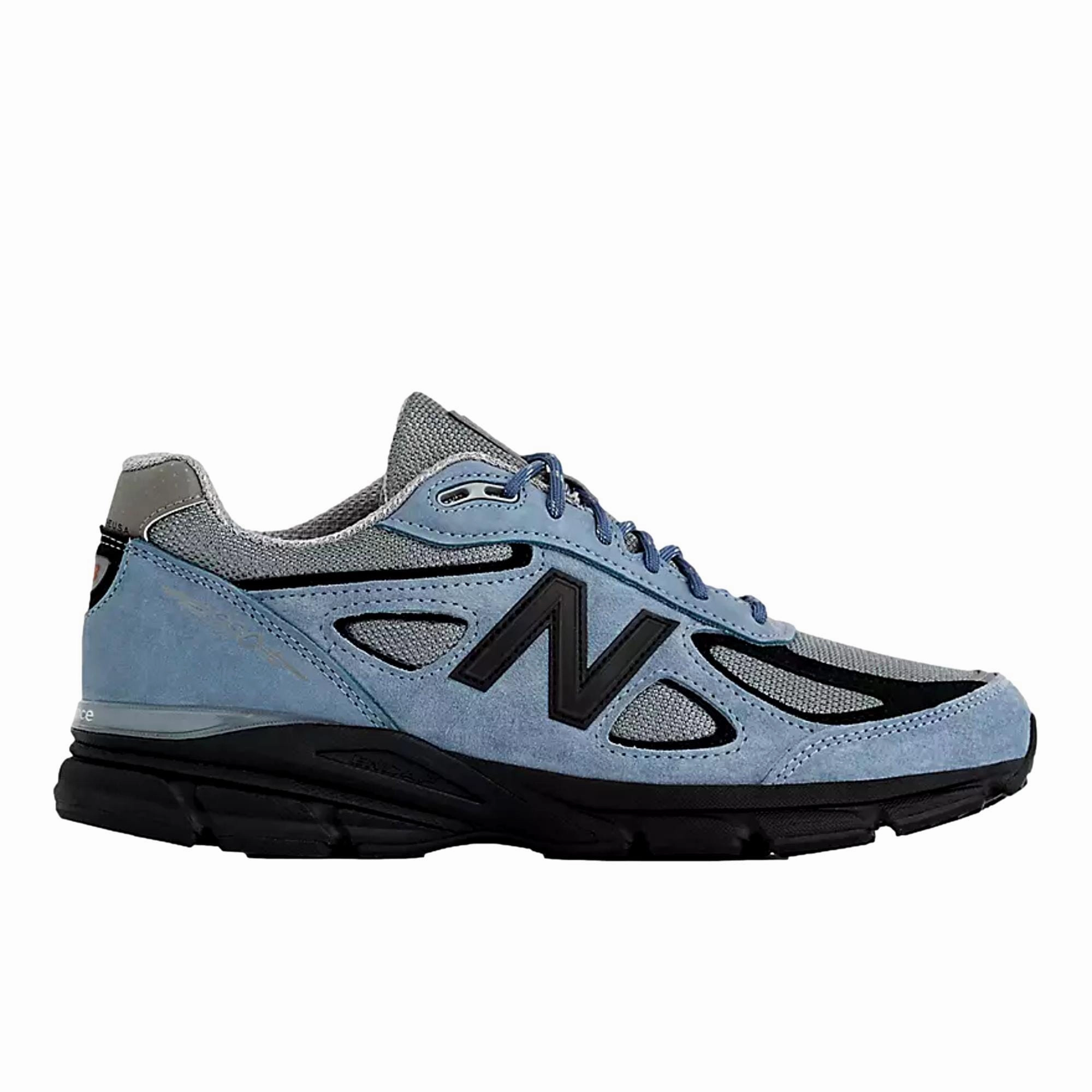 New Balance 990 V4 Artic Grey / Black  U990BB4 Men's elastic - lacing running shoes running with a mid - top design