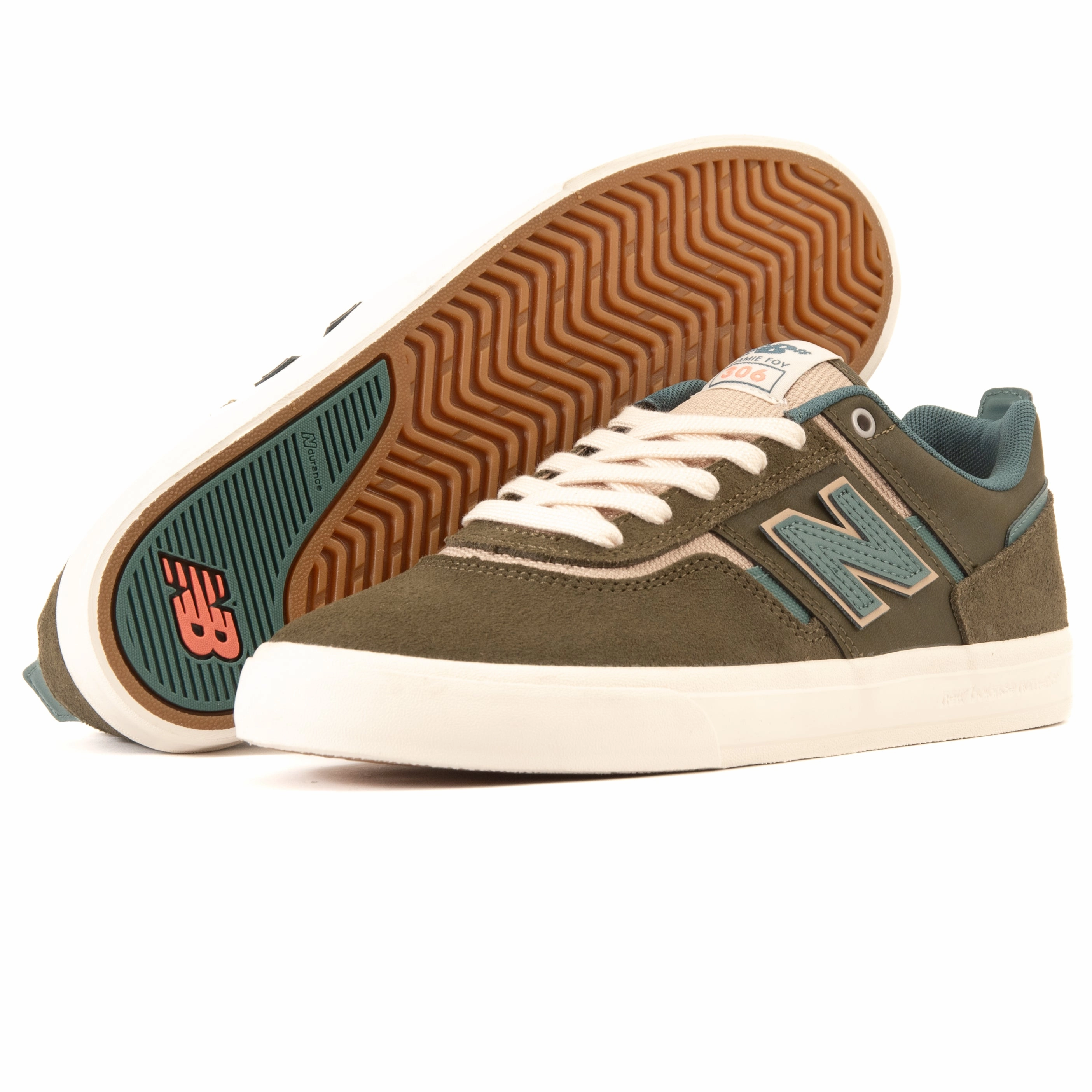 New Balance - 306 BOY (Dark Olive/Spruce) *SALE no - tie running shoes muted - colored shoes