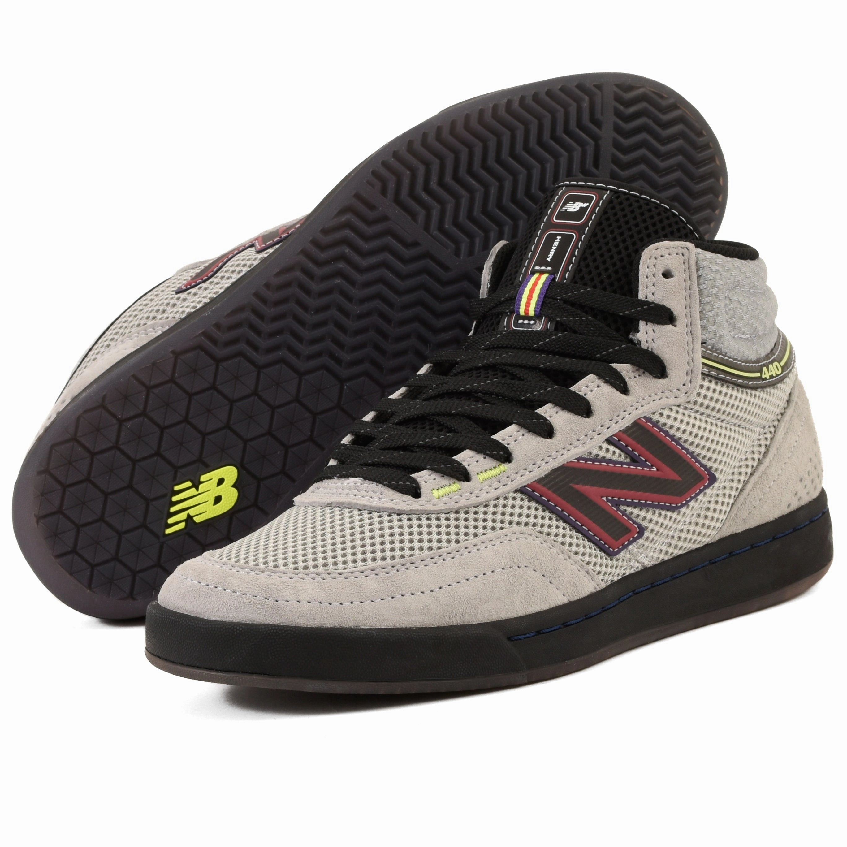 moisture - wicking sock New Balance - 440 High V2 HJ2 (Grey/Purple)
