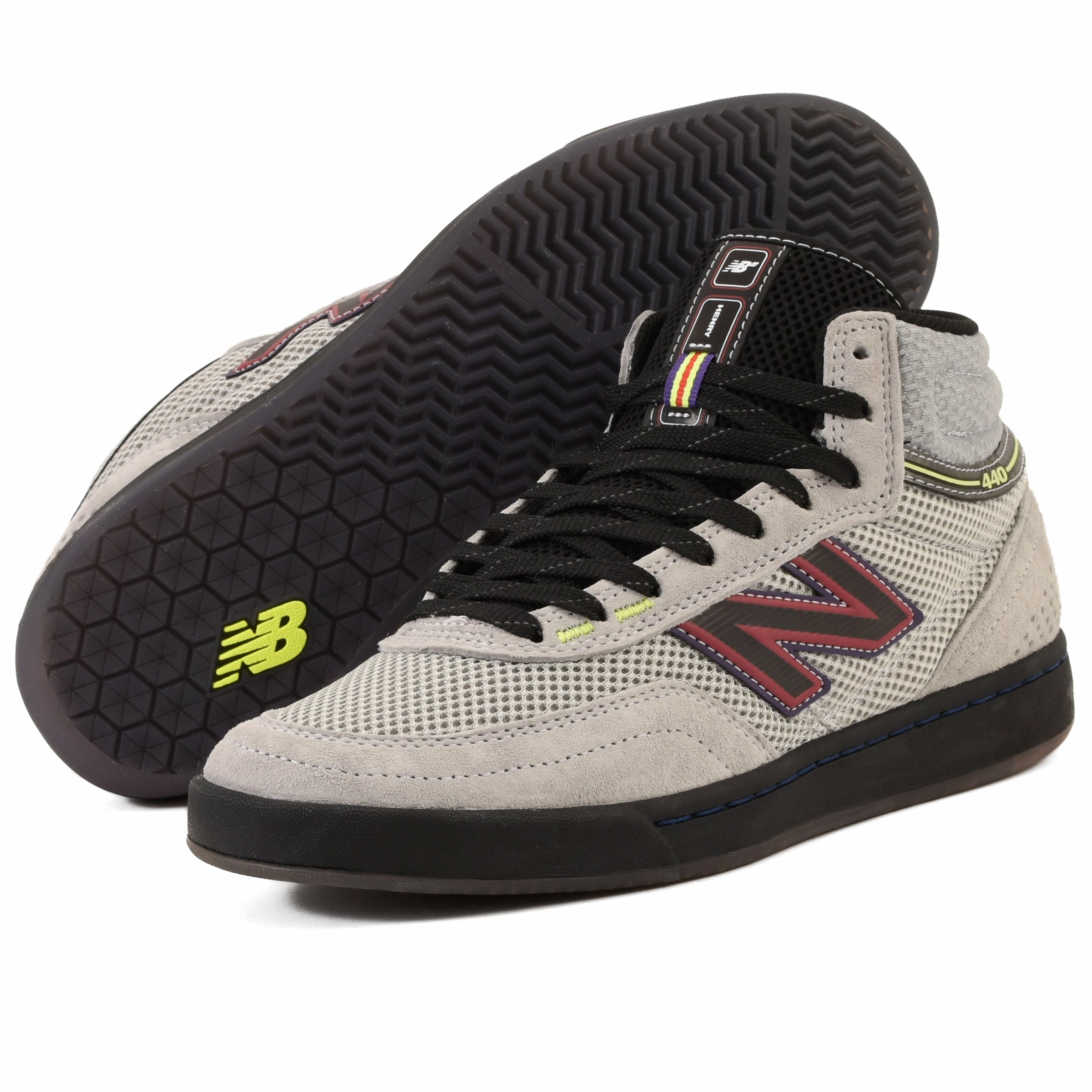 New Balance - 440 High V2 HJ2 (Grey/Purple) relay race running option water - sports running shoes