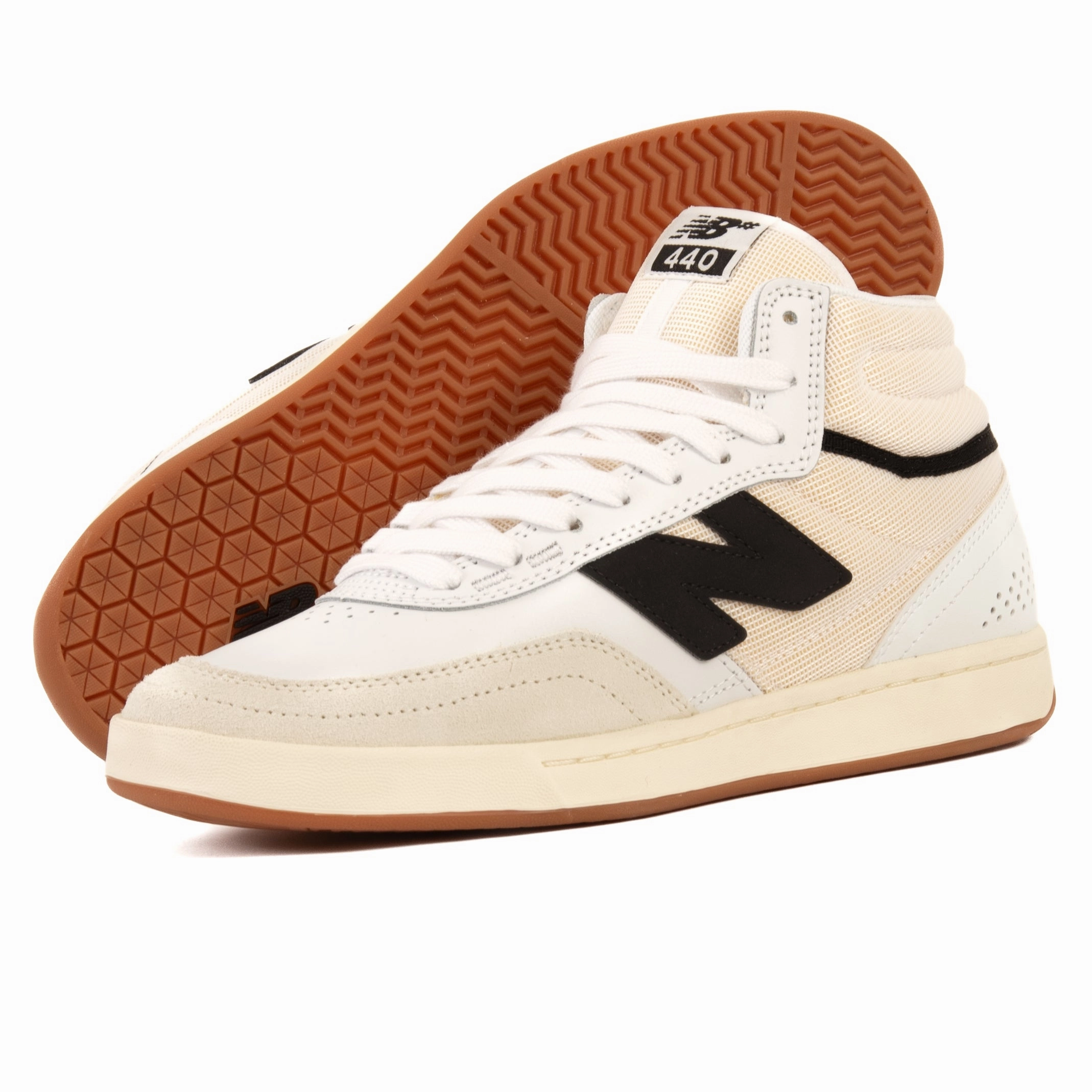 New Balance - 440 High V2 HSB (White/Black) *SALE High   Performance shoe inserts