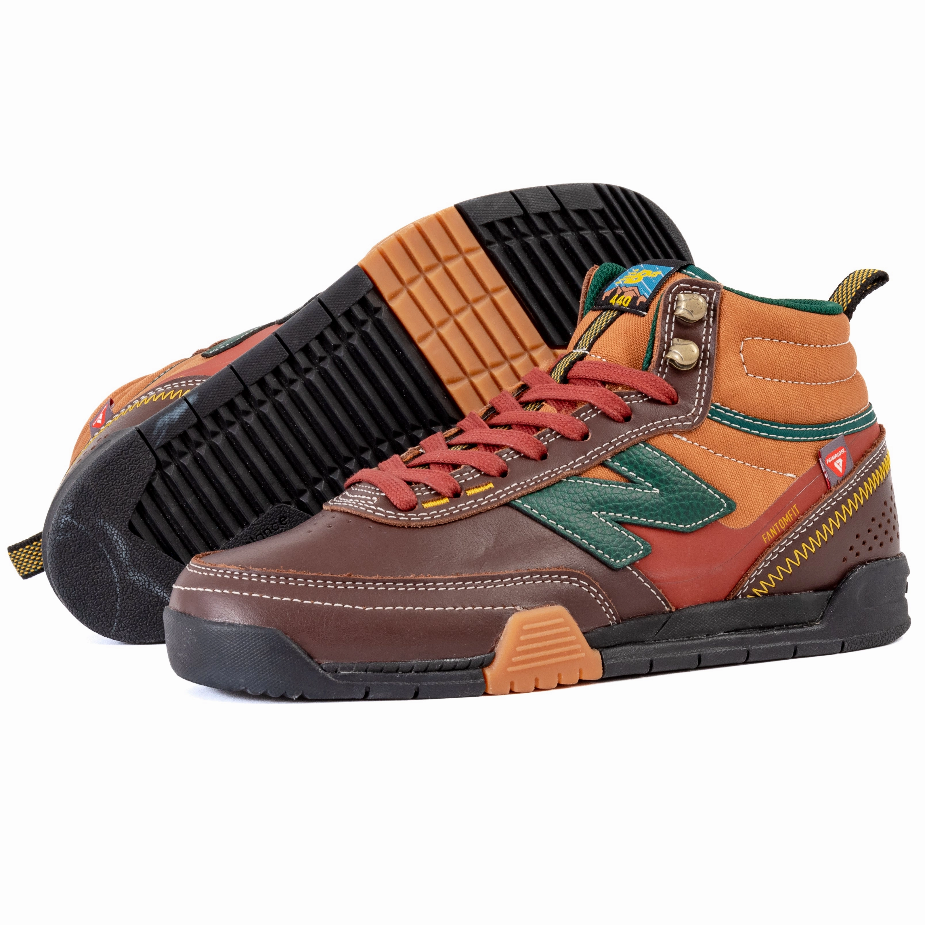 indoor track running gear New Balance - 440 V2 Trail High TBG (Brown/Green)