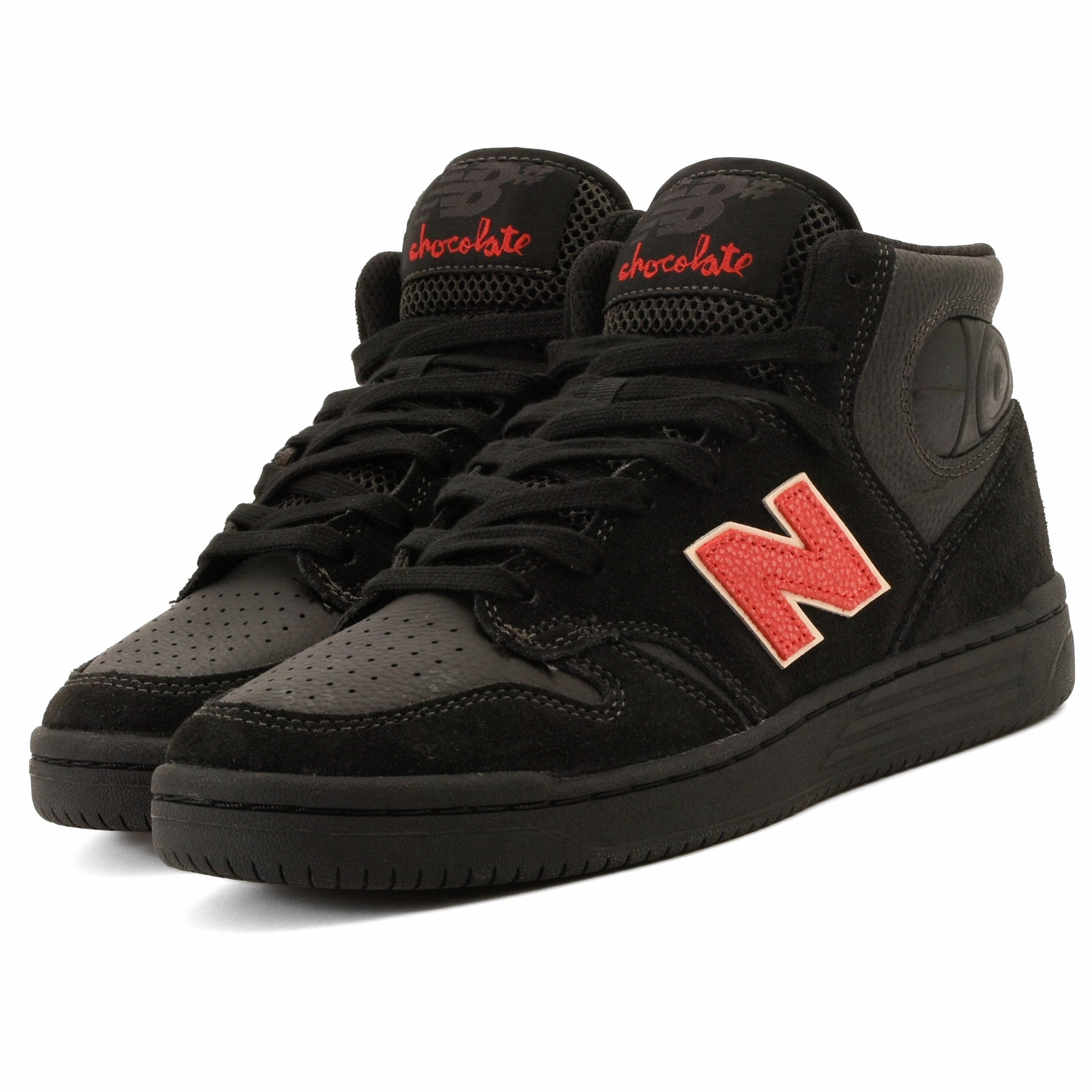 New Balance - 480 HCH (Black/Red) Padded Heel Spandex