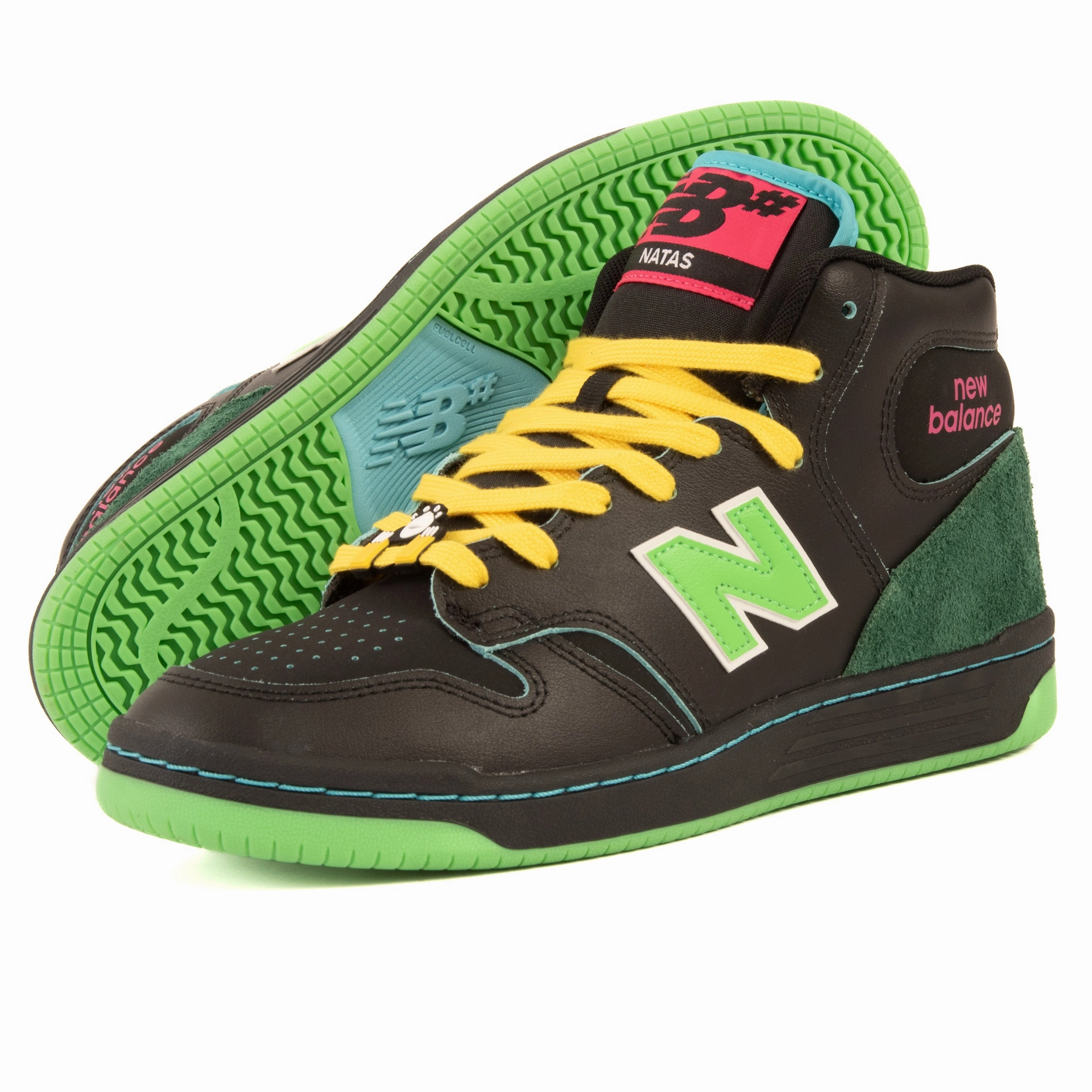 multi - color shoes New Balance - 480 HSN (Black/Green)