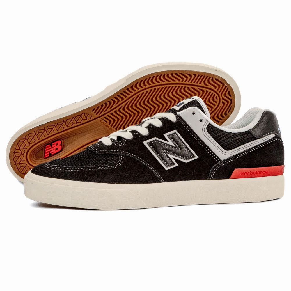 New Balance - 574 Vulc VYW (Black/White) ankle - support running wear