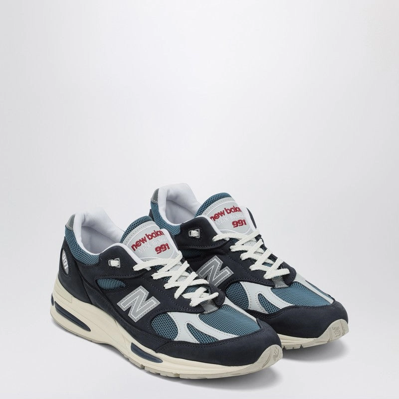 New Balance Men's blue/ Sneaker Made In Uk 991V2 anti - static - property shoes long - lasting - quality shoes