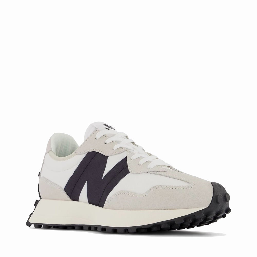 Stable Grip Urban Utility New Balance Women's 327 Lifestyle Sneaker in Sea Salt with White and Black