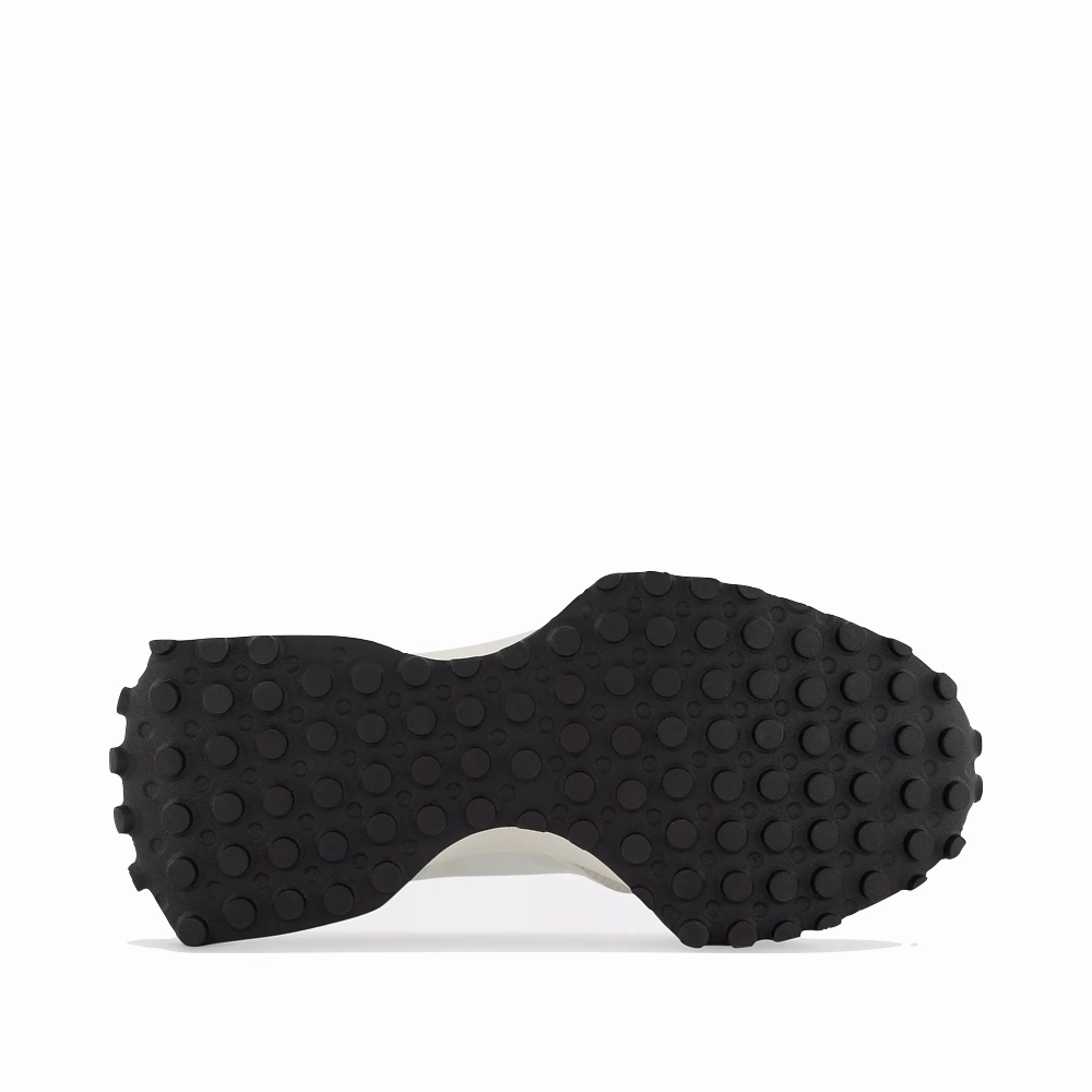 New Balance Women's 327 Lifestyle Sneaker in Sea Salt with White and Black Modern Style Everyday Shoes