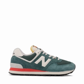 Basic Wear New Balance Women's 574 Sneaker in New Spruce with Sea Salt