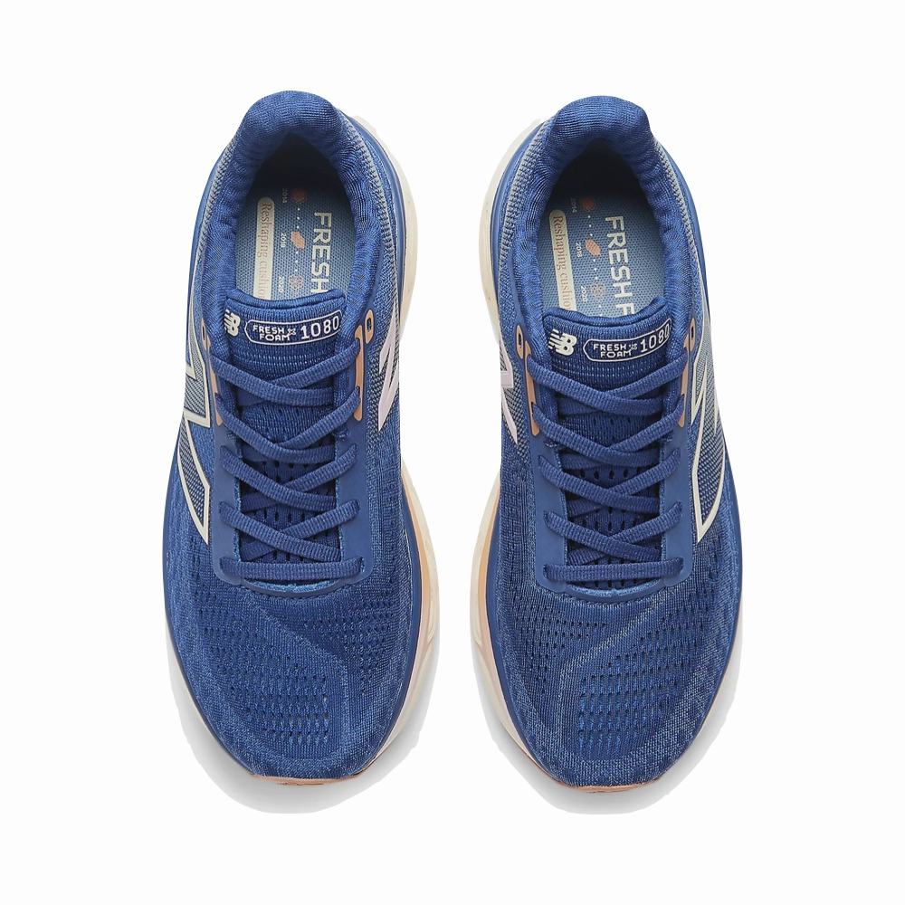 Trendy Daily Minimalist Style New Balance Women's Fresh Foam X 1080v14 Sneaker in Inkwell with Calcium and Copper