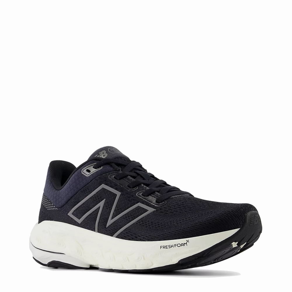 New Balance Women's Fresh Foam X 860v14 in Black with Phantom and Angora Cloudy Step morning run