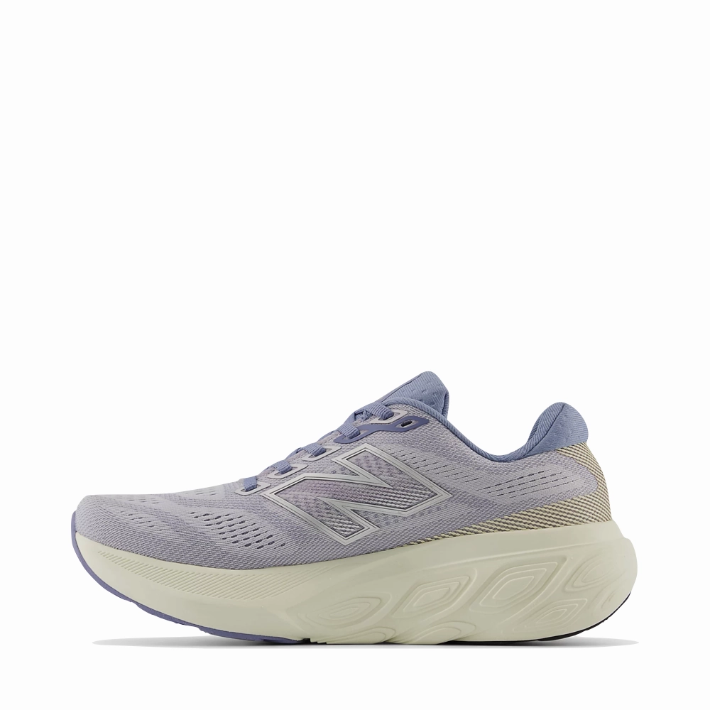 New Balance Women's Fresh Foam X 880v15 Sneaker in Pearl Grey with Dusk Shower and Calcium Comfort Cushion Premium Leather